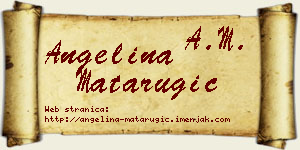 Angelina Matarugić vizit kartica